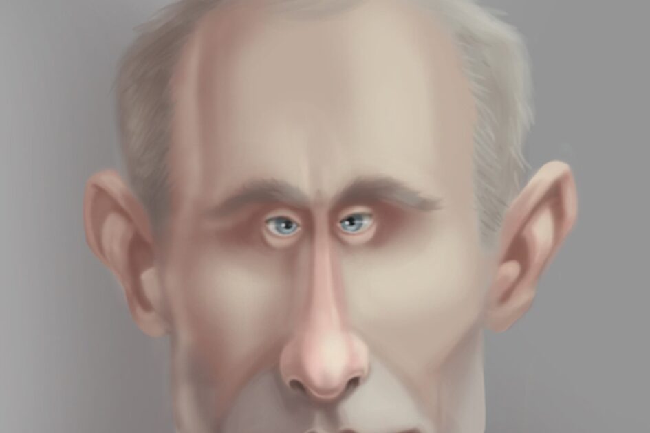 Poetin karikatuur